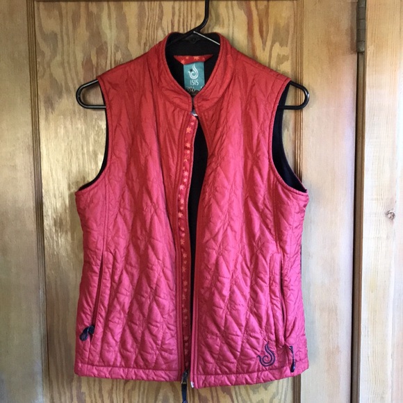 Isis brick red vest size 8. Fleece lined, side pockets. - Picture 4 of 7